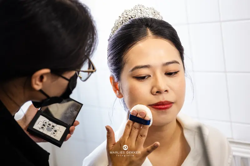 Trouwen in kasteel Woerden, make up